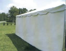 Canopy siding solid white 20' x 7'