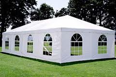 Canopy siding with windows 20' x 7'